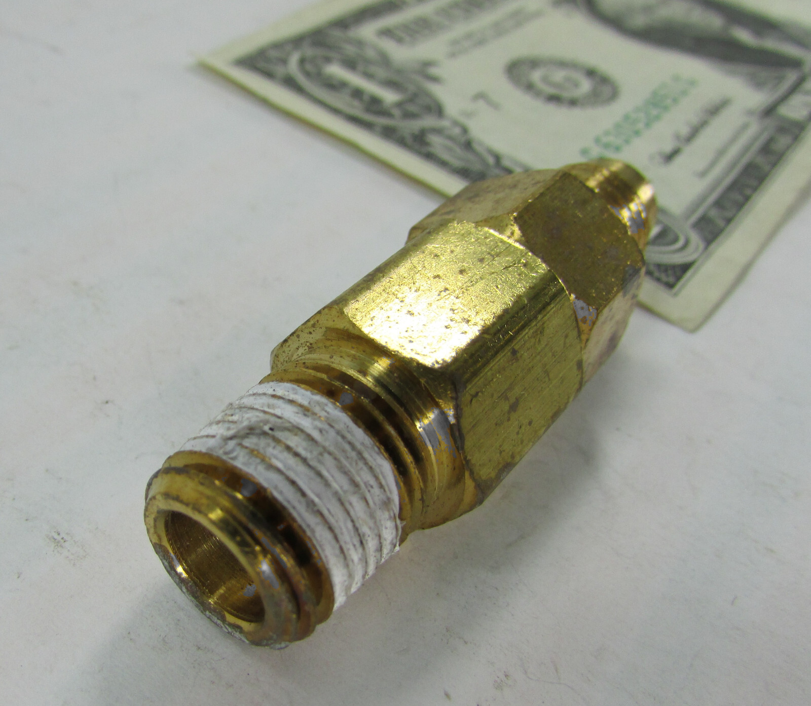 NOS Taprite Check Valve Regulator Outlet Fittings, 1/4″ Flare x 1/4″ NPT 5436A