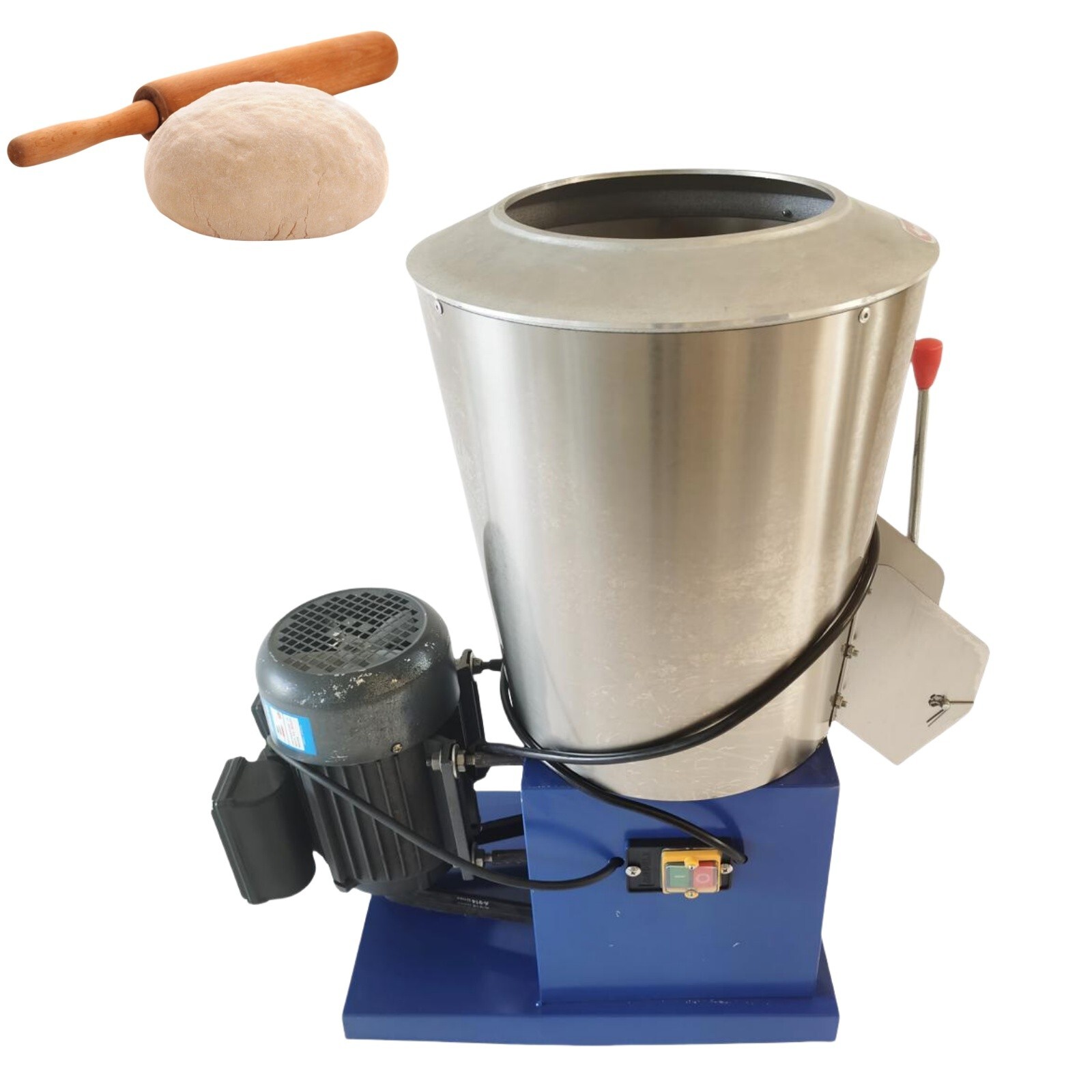 15kg Materials Blender Stainless Steel Flour Mixer Stirrer Dough Maker 110V