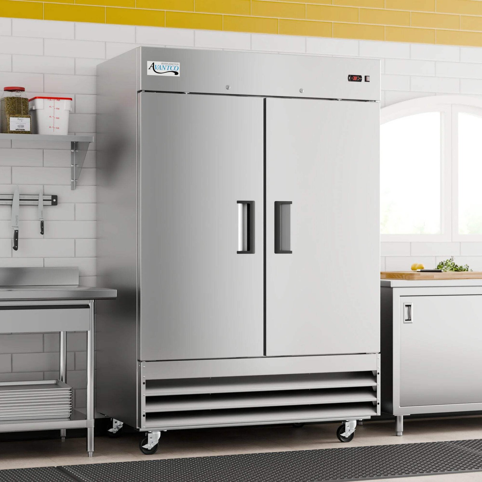 54″ Solid Door Reach-In Freezer