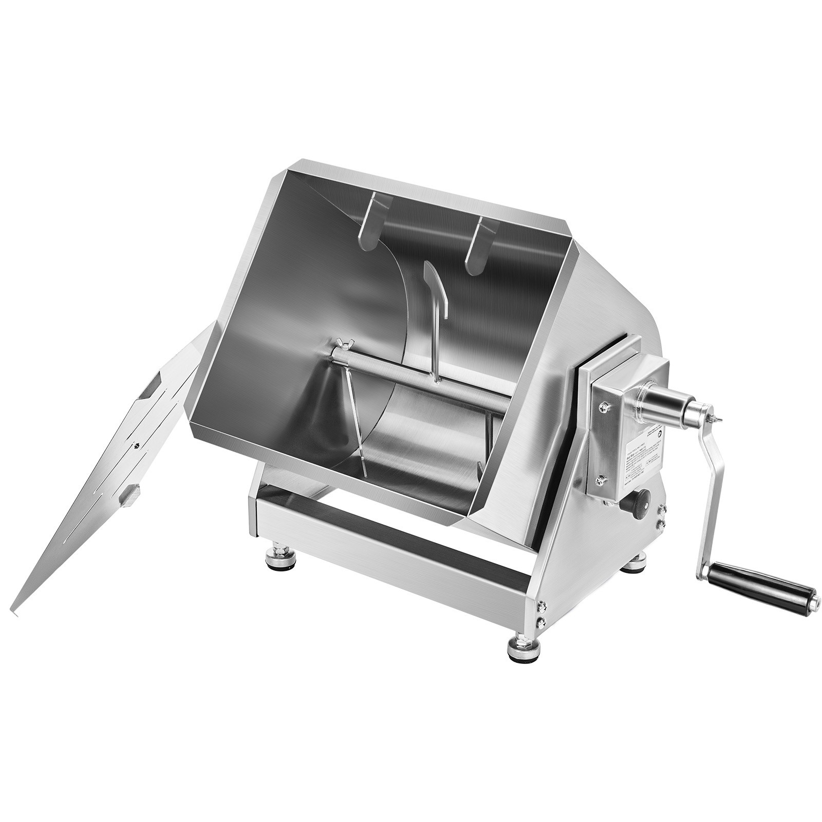 30LB Tilt Manual Meat Mixer Hand Meat Sausage Mixer Machine Stainless Steel