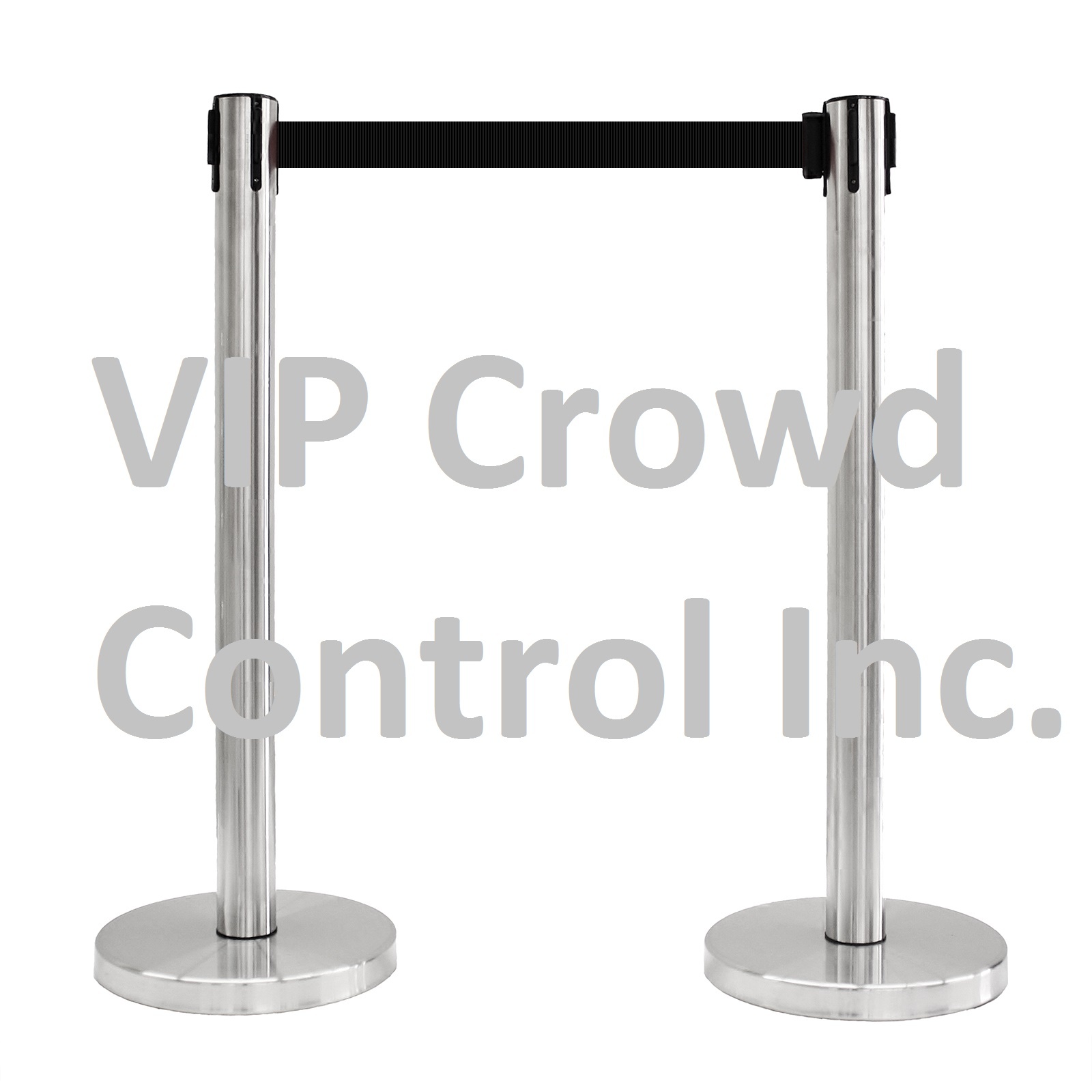 RETRACTABLE BELT STANCHION, 2PCS SET 40″ SATIN S.S. WITH 78″ BLK BELT