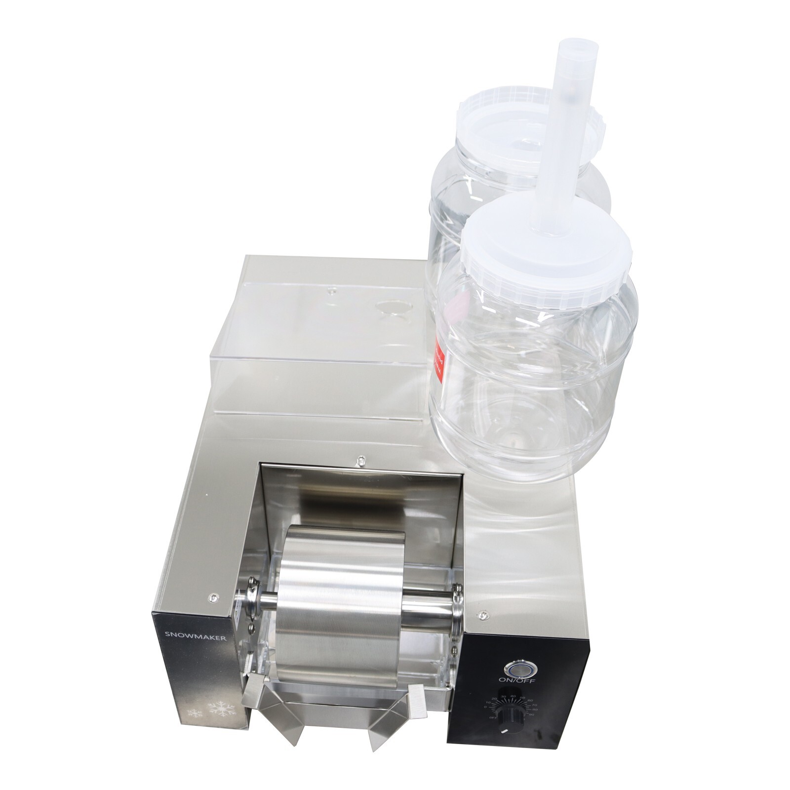 110V 1/2HP Commercial Air Cooling 2*3L Snowfake Ice Machie Snow Cone Machine