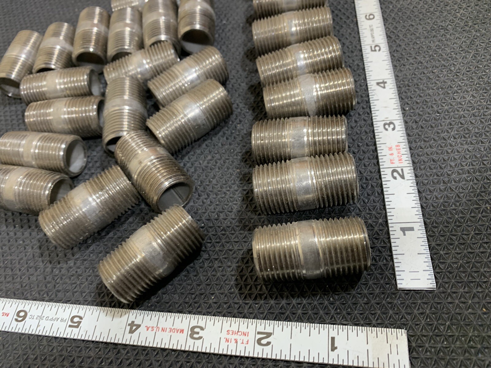 27 pcs. new nipples 1/2 inch x 1-1/2″ SC80 SEAMLESS NIPPLES # 51061 stainless