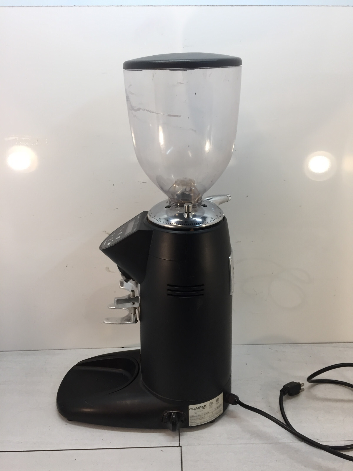 Compak E10 Conic Engineering Commercial Coffee Grinder, Matt Black