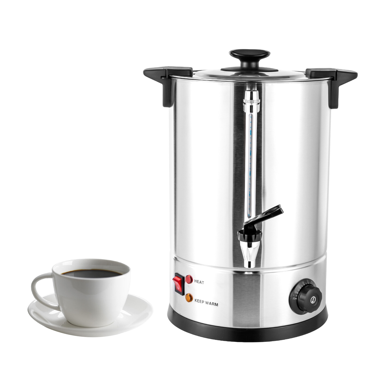 Commercial Grade Stainless Steel 12L Coffee Urn Coffee Maker Hot Water Urn Home