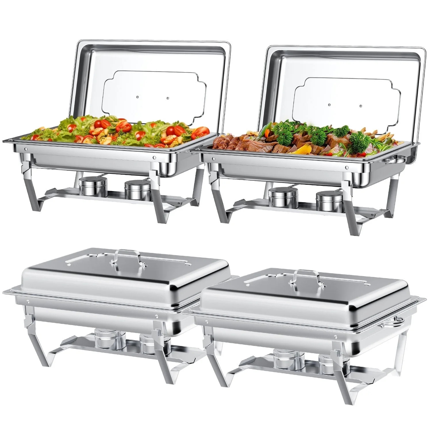 Premium 8QT Stainless Steel Chafing Dish Buffet Set