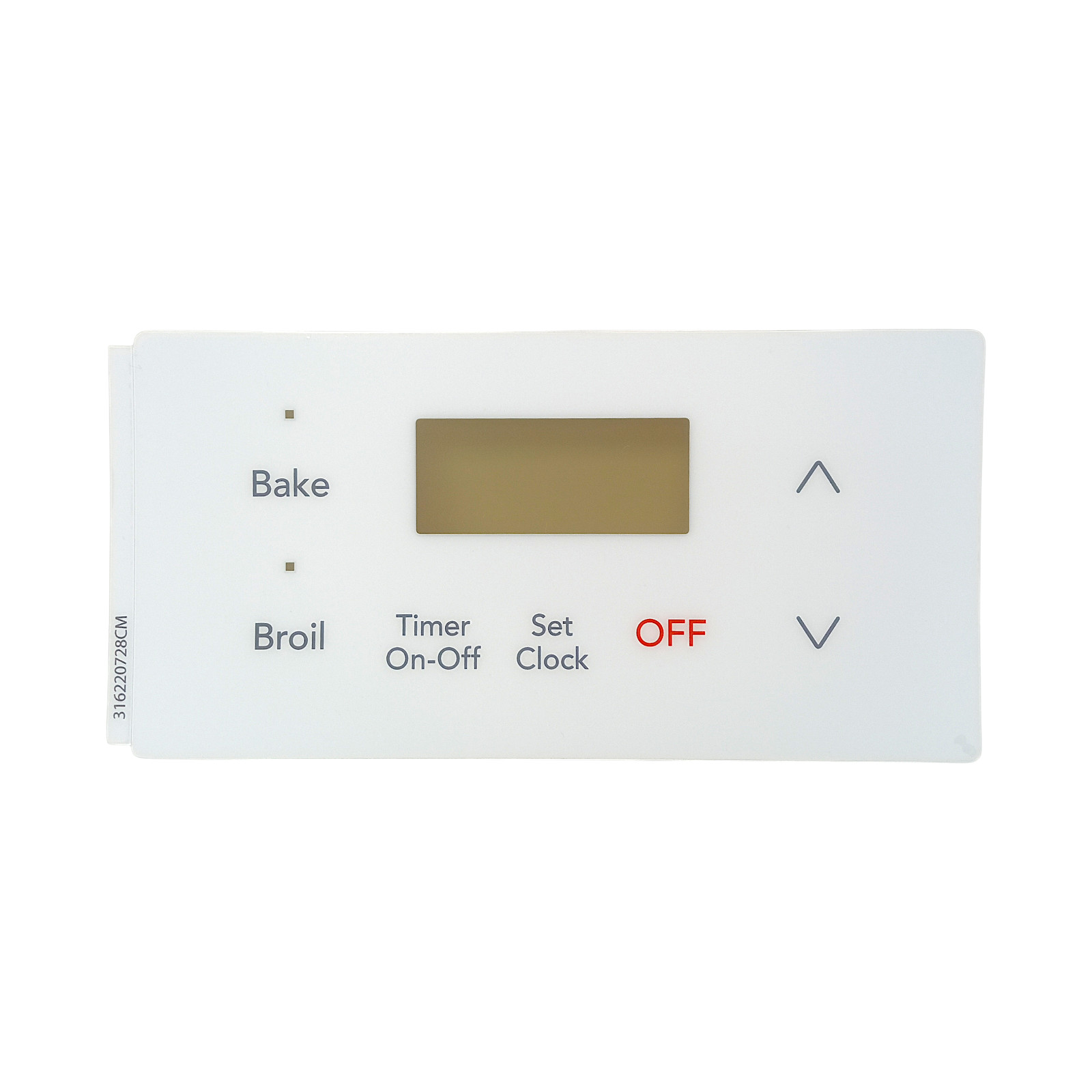 Choice Part 316220728CM Range Oven Clock Overlay Pad for Frigidaire Electrolux
