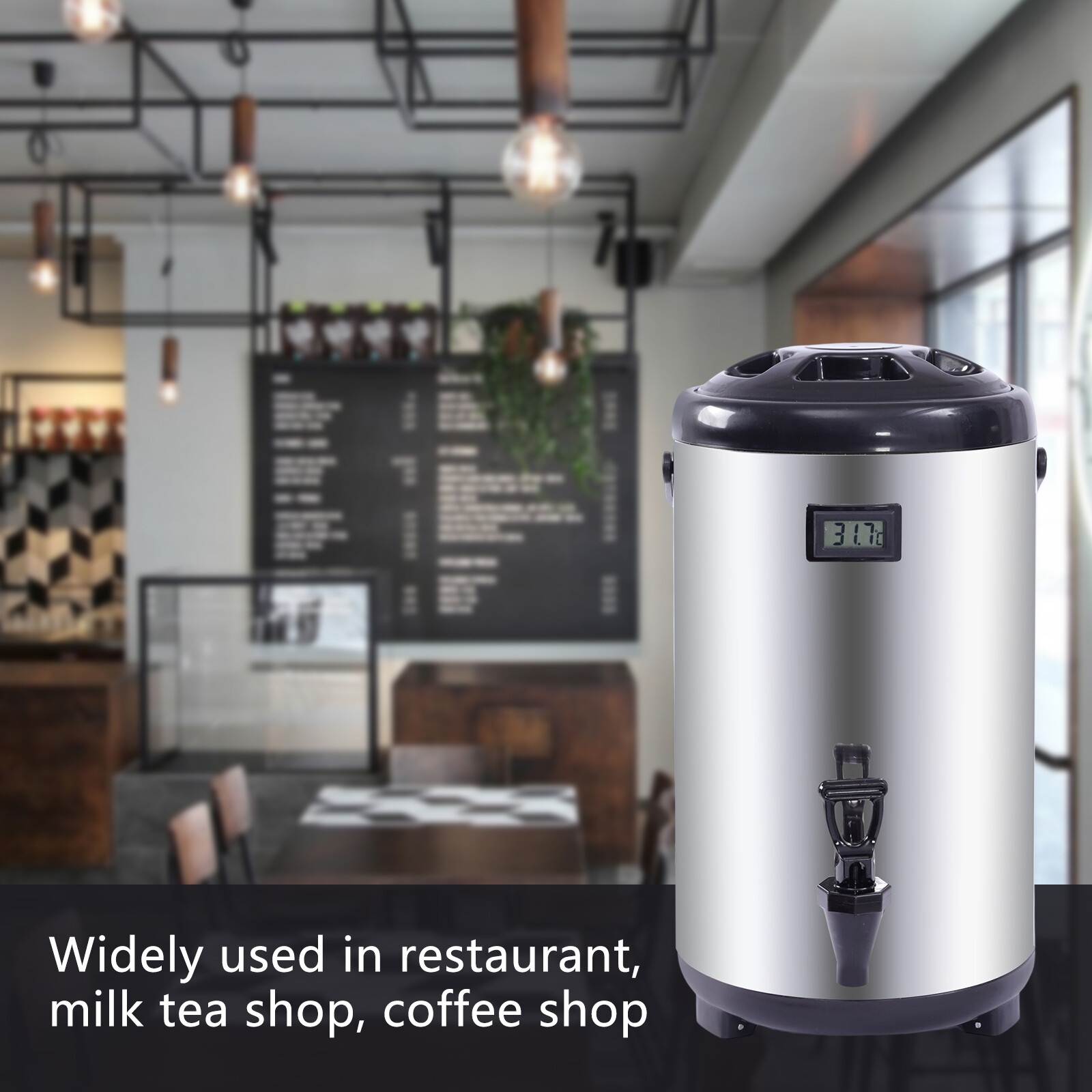 3.17 Gallon Insulated Thermal Hot&Cold Thermal Coffee Milk Beverage Dispenser