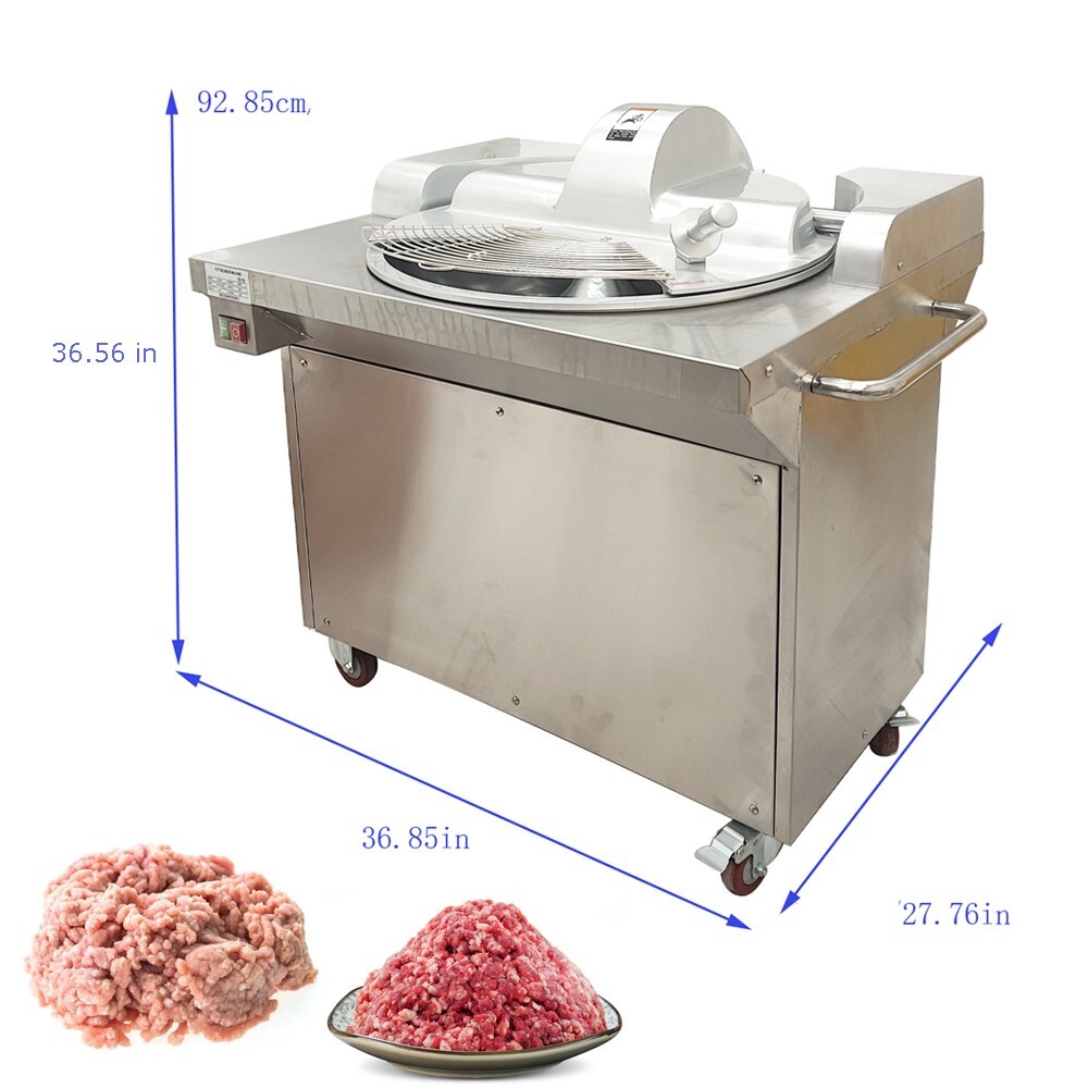 110V 24L Meat Vegetable Prep Food Processor Cutter Mixer Chopper Machine Heavy