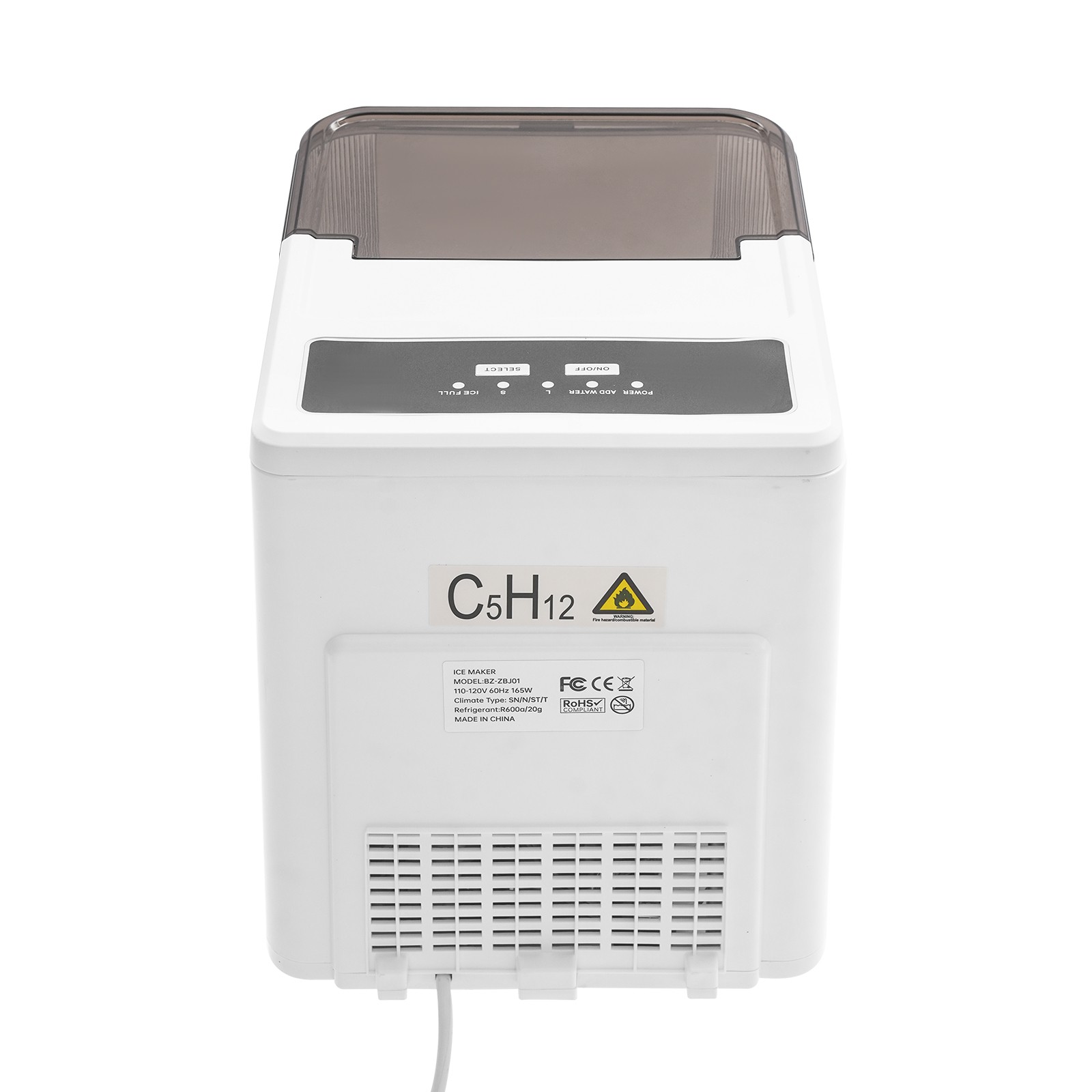 Commercial Countertop Ice Maker Electric Ice Maker For Home Cafes Offices 1.41L