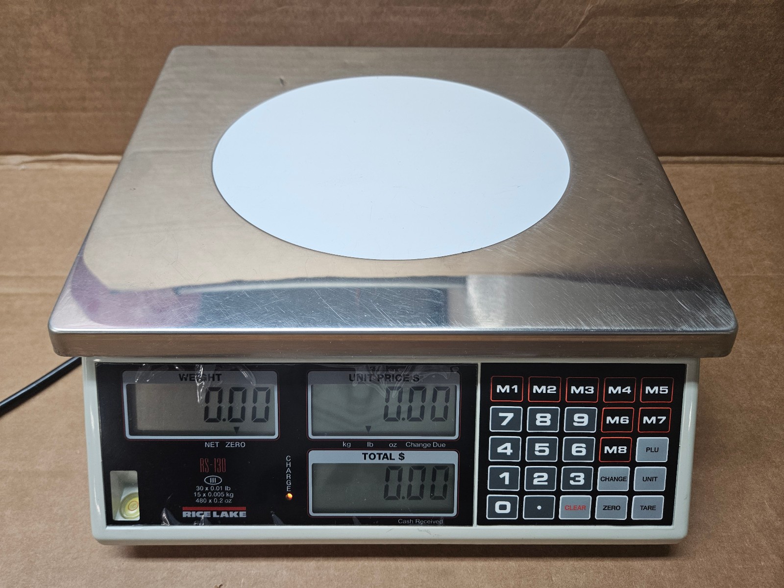 Rice Lake NTEP Retail Scale Legal-For-Trade Model RS-130 30 LB X .01 LB…