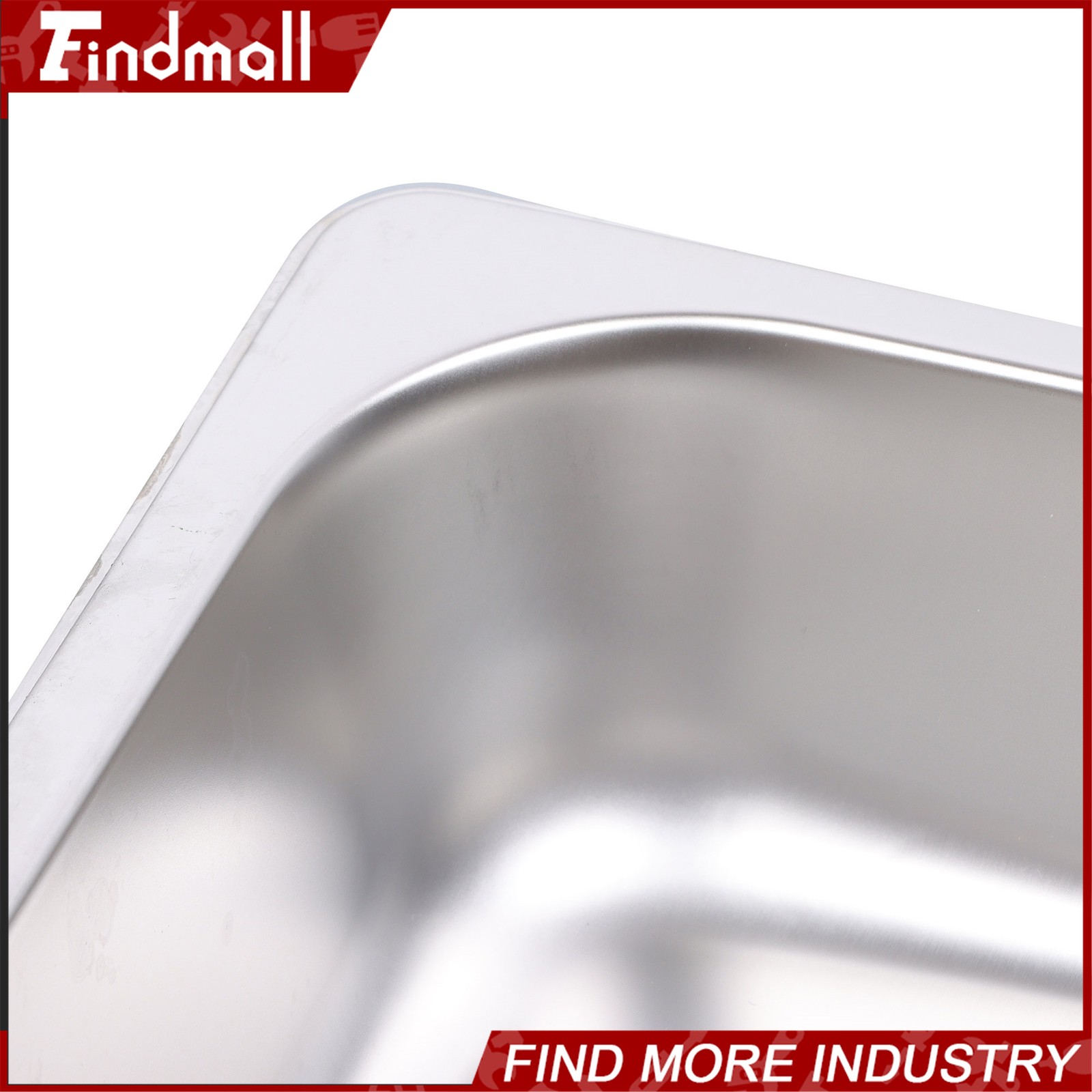 Findmall 6 Pack Set 2.5″ Deep Full Size Steam Table Pans Hotel Prep Buffet Pan