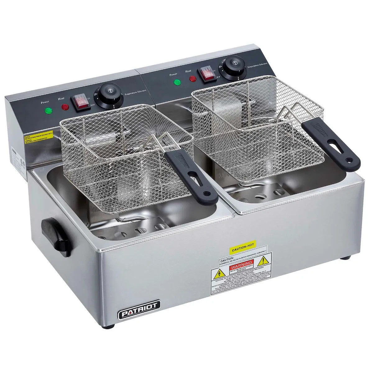 Patriot EF6L2 30 lb. Light Duty 120V Electric Countertop Fryer 21-3/4″W With …