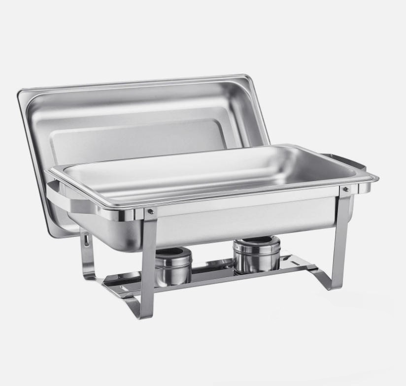 4 Pack Catering Stainless Steel Chafer Chafing Dish Sets 9 QT Full Size Buffet