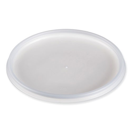 Dart Plastic Vented Lids, Fits 12–60 oz, Translucent, 100/Pack, 10 Packs/CT