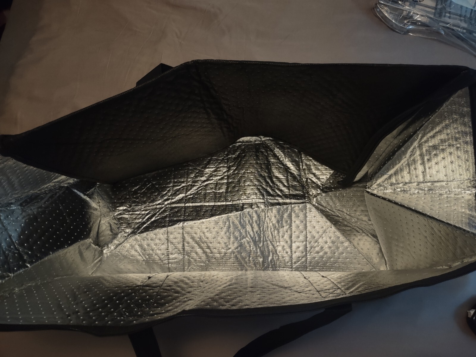 Insulated Food Delivery Bags Black XXL Large Warm Bags Light Weight*