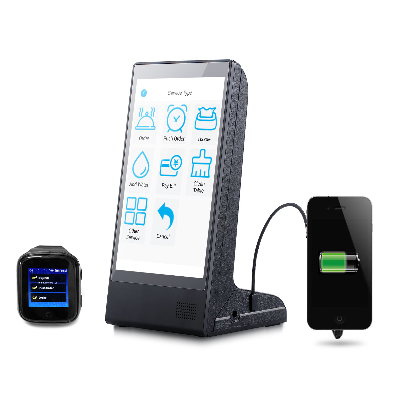 Remote Control Order Call System Restaurant Supply Advertising Player Table Menu