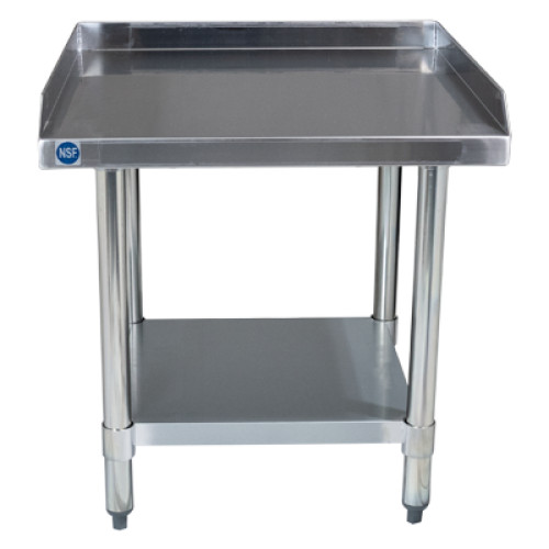 Stainless Steel Equipment Grill Stand Table with Adjustable Undershelf 30″x30″