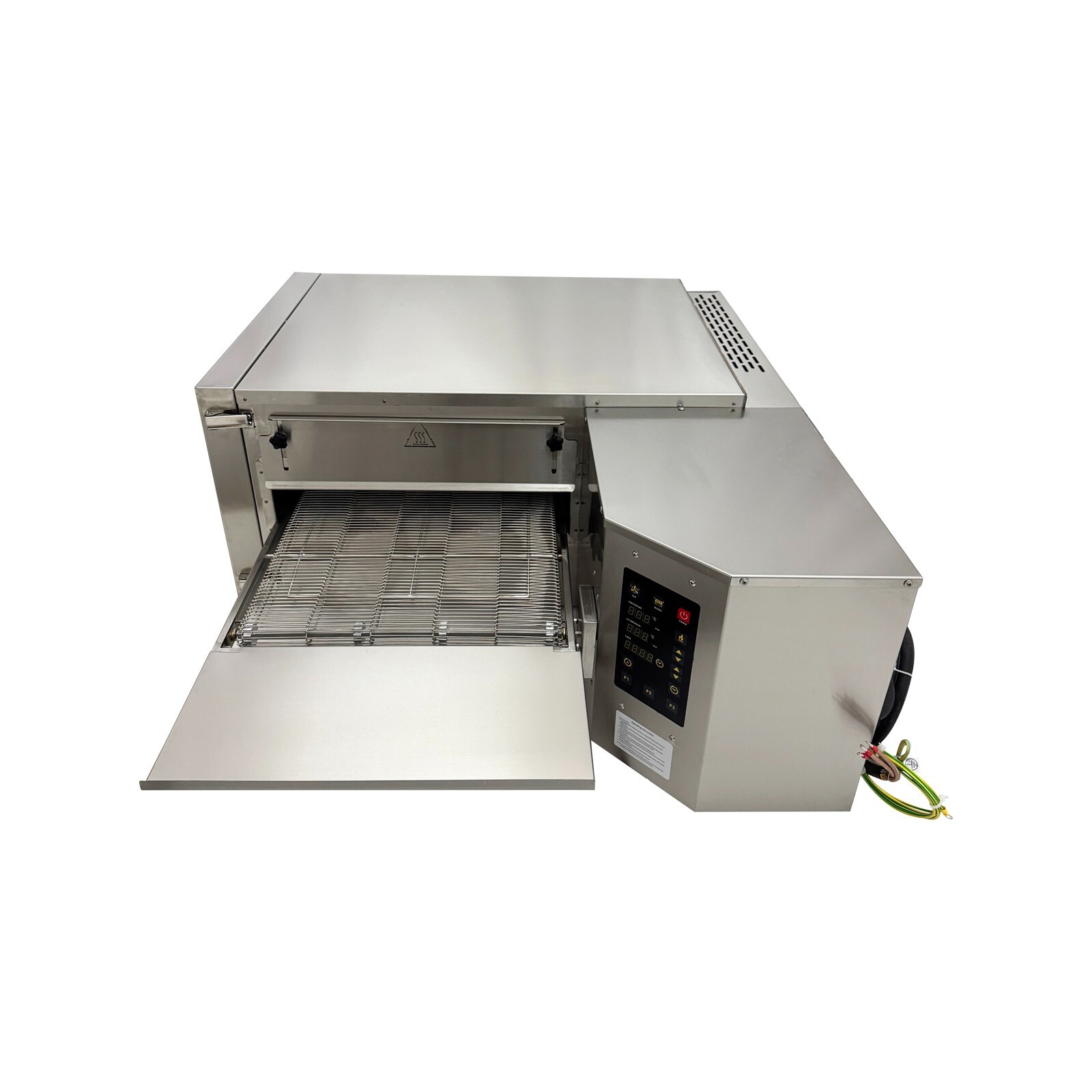 220V 3 Phase 9kW 18″ Countertop Conveyor Pizza Oven Electric Commercial Baking