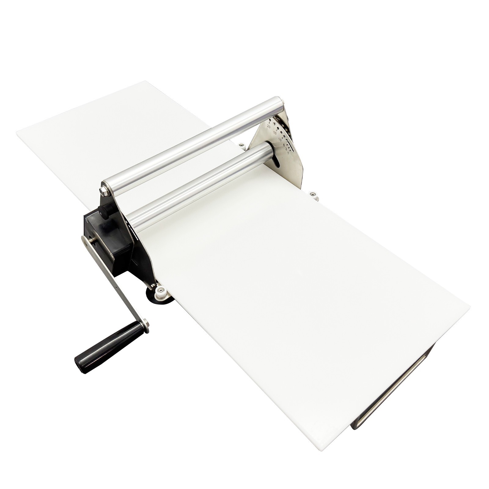 Manual Stainless Steel Pastry Machine Dough Sheeter Bakery Food-grade PP Belt
