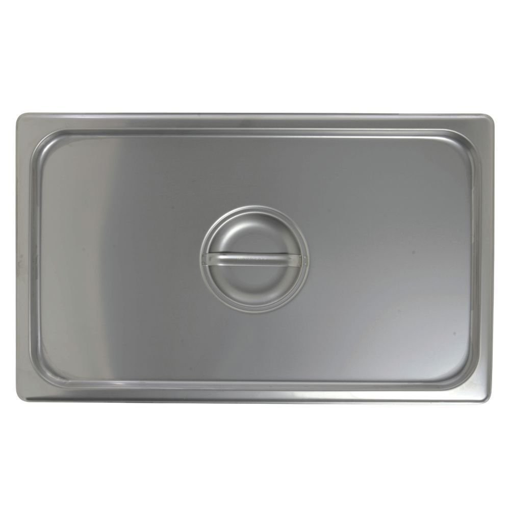 HUBERT® Full Size 24 Gauge Stainless Steel Solid Steam Table Pan Cover – Full