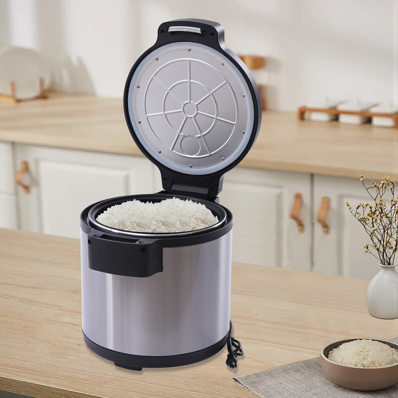Modern 19L/20Qt Electric Rice Warmer Commercial Rice Warmer with Rice Scoop