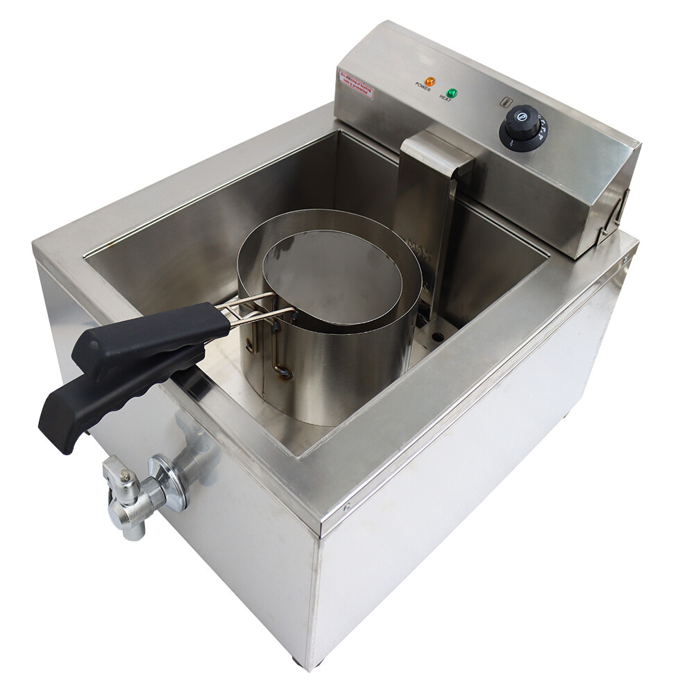 110V 60HZ 2KW Funnel Cake Fryer Machine Maker 2 Ring Molds
