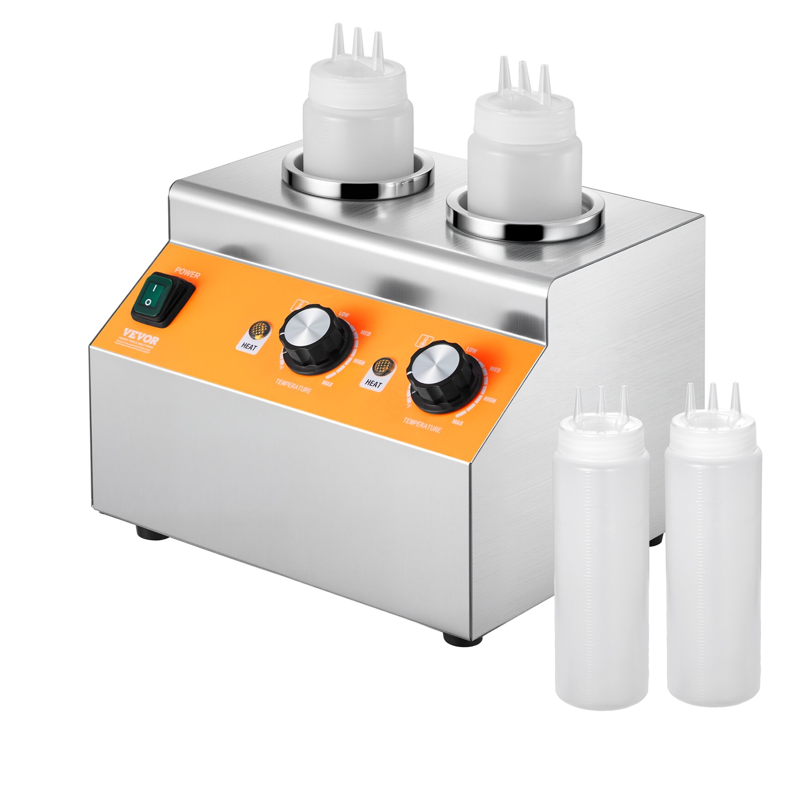 VEVOR 0.8×2 L Electric Bottle Warmer with Bottle Hot Fudge Warmer 86-185℉