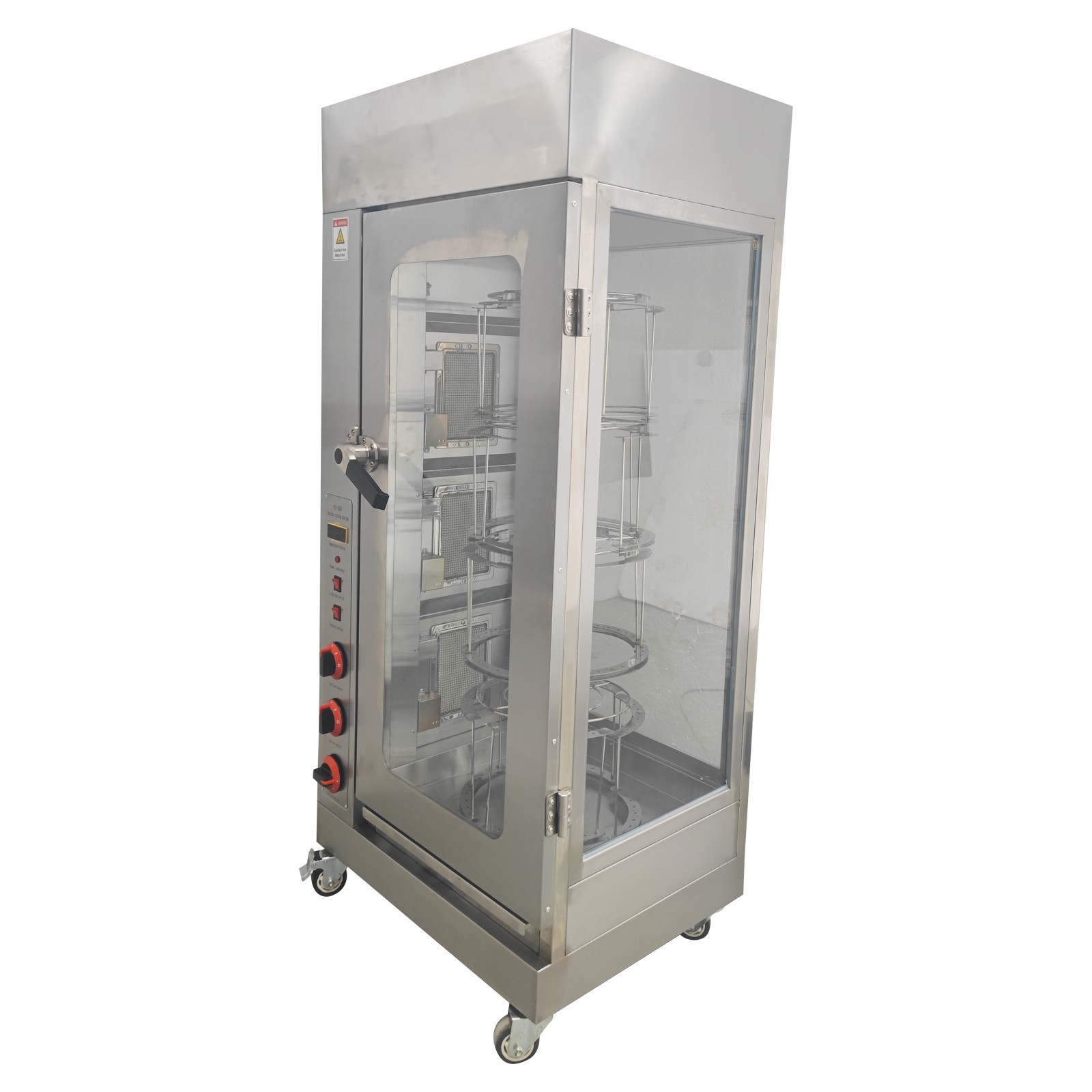 Liquefied Petroleum Gas Chicken Rotisserie Machine Stainless steel Rotary Oven