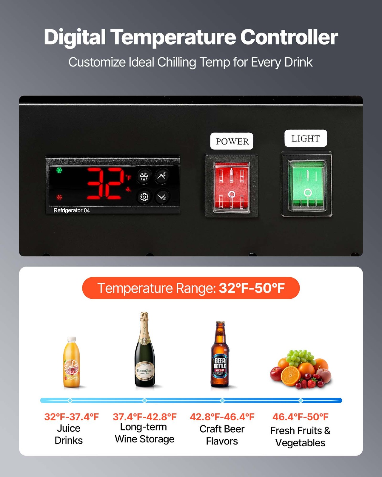 VEVOR Commercial Merchandiser Refrigerator 26.8 Cu.Ft 3-Door Beverage Cooler