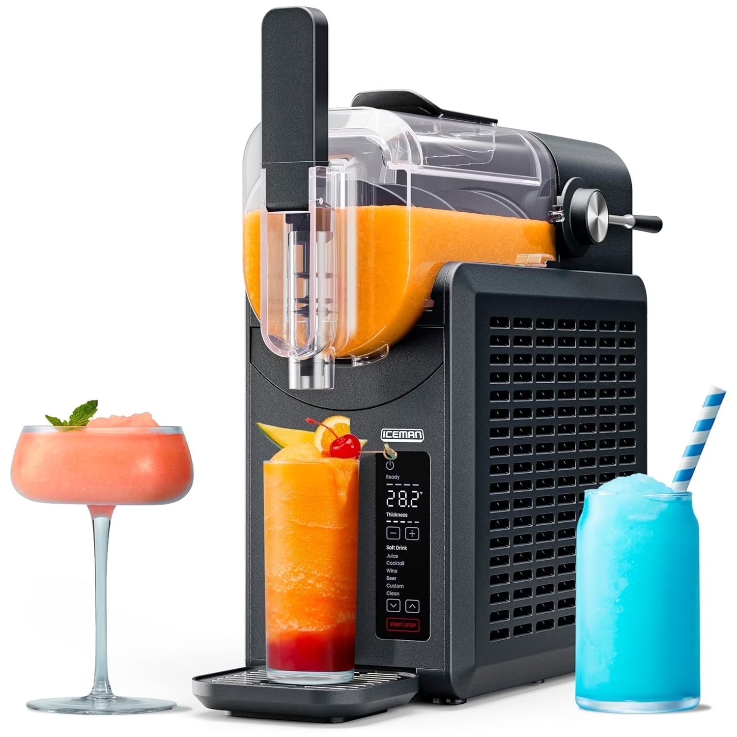 Iceman by Chefman Slush-Ease 68 oz. Slushy Maker with Customizable Thickness – B