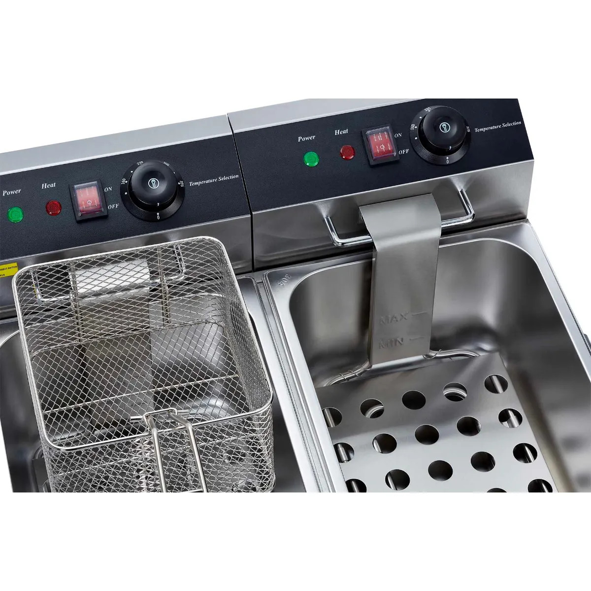 Patriot EF6L2 30 lb. Light Duty 120V Electric Countertop Fryer 21-3/4″W With …