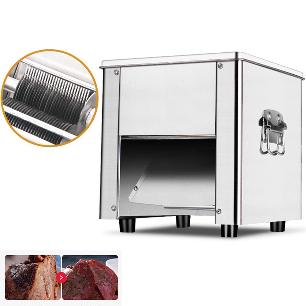 7mm Electric Meat Slicer Commercial Shredding Cutting Machine Cutter 850W 110V