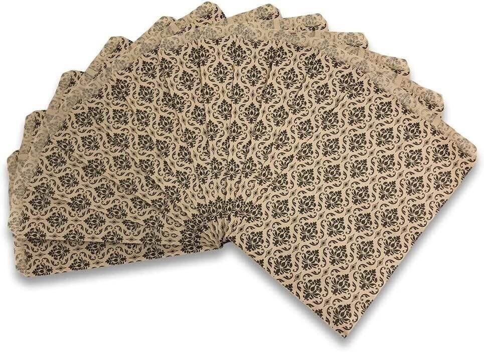 Damask/Kraft Paper Gift Bags – Shopping/Sales/Tote Bags