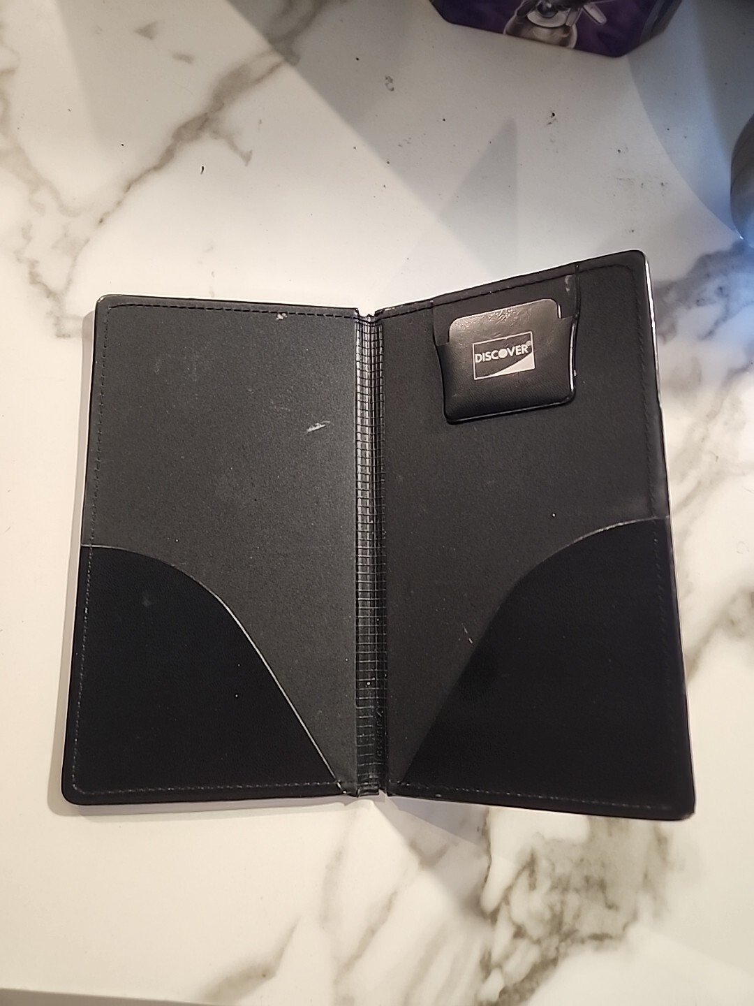DISCOVER CHECK PRESENTER SERVER waiter waitress BOOK RESTAURANT w/ Card Holder