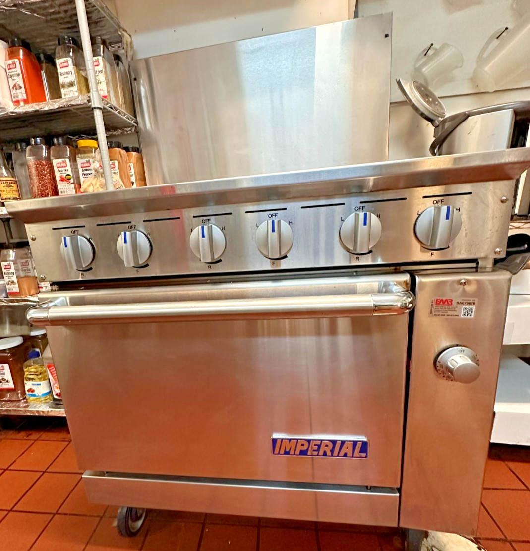 Imperial 36” Commercial Electric Range/Oven – 1 Year Old – $4,000