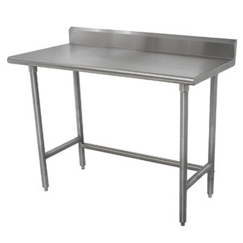 36 in x 30 in Stainless Steel Work Table w/ Open Base and 5 in
