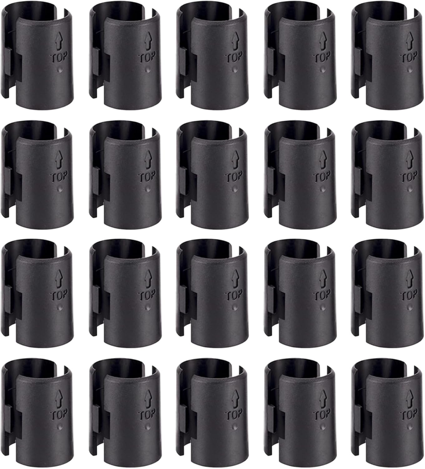 Wire Shelf Clips Shelving Split Sleeves Lock Metal Rack Fits 1″ Post 54-Pack..