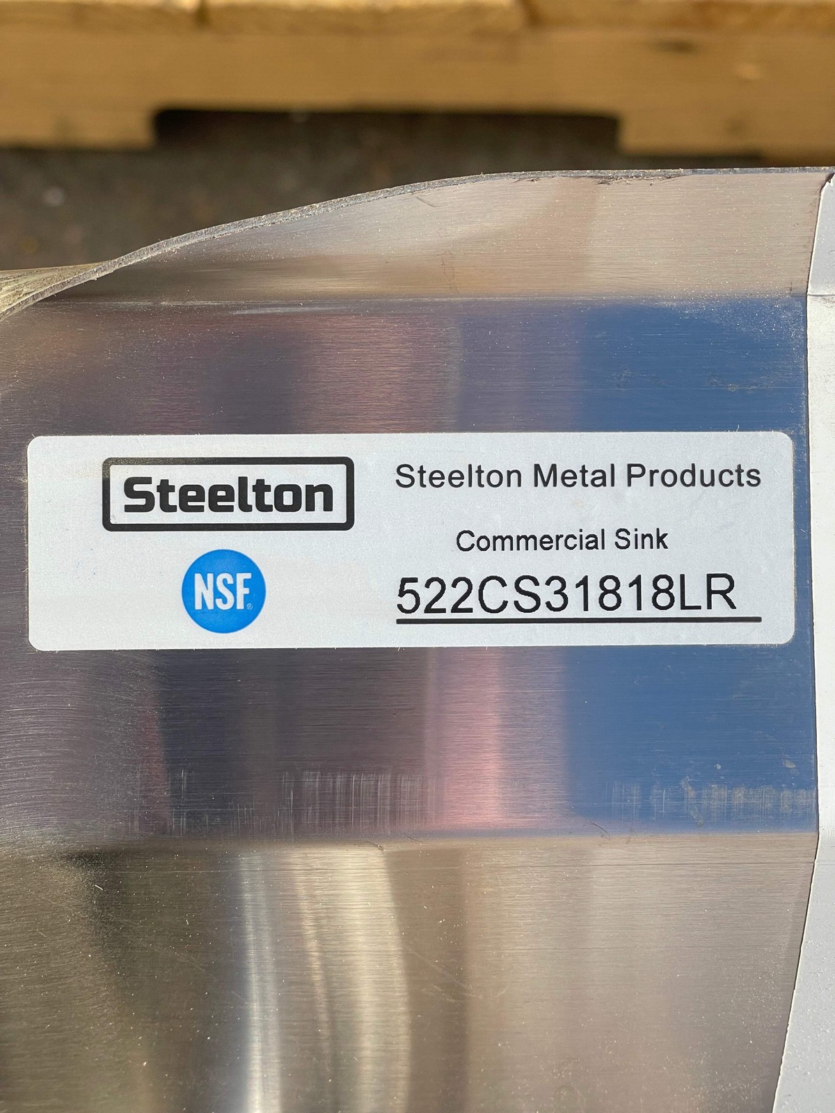 Z@ STEELTON Commercial 3 Compartment Sink 90” 18-gauge Stainless Steel 522CS3181