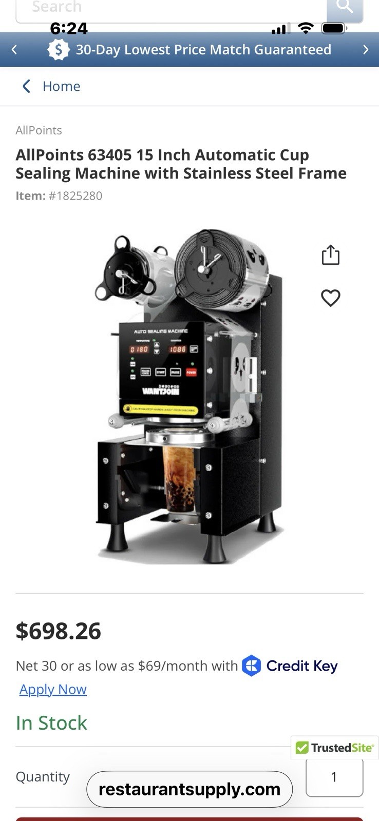 Cup Sealing Machine, Fully Automatic Cup Sealer Machine 500-650 Cups/H, Silver