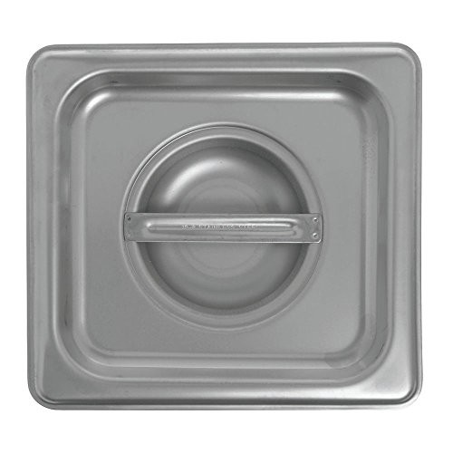 HUBERT Steam Table Pan 1/6 Size Cover24 Gauge Stainless Steel