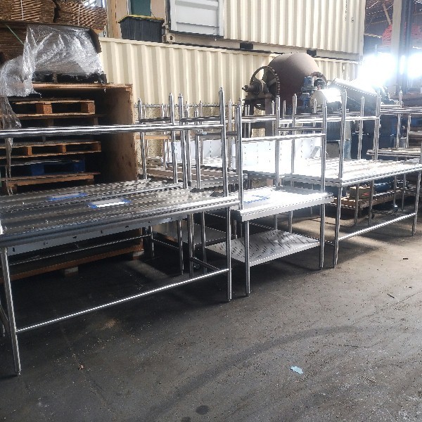 Open Base Stainless Steel Work Table