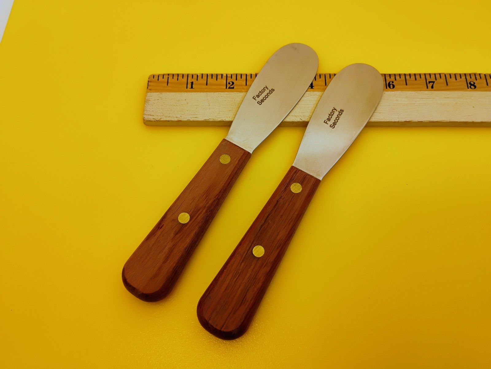 Dexter USA Smooth Edge Dental Spatula 16R Stainless Wood Handle FactorySecond