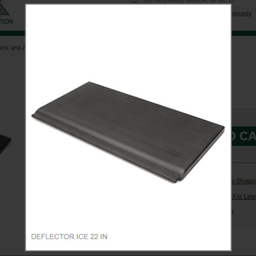 DEFLECTOR ICE 22 IN # 9051566-03