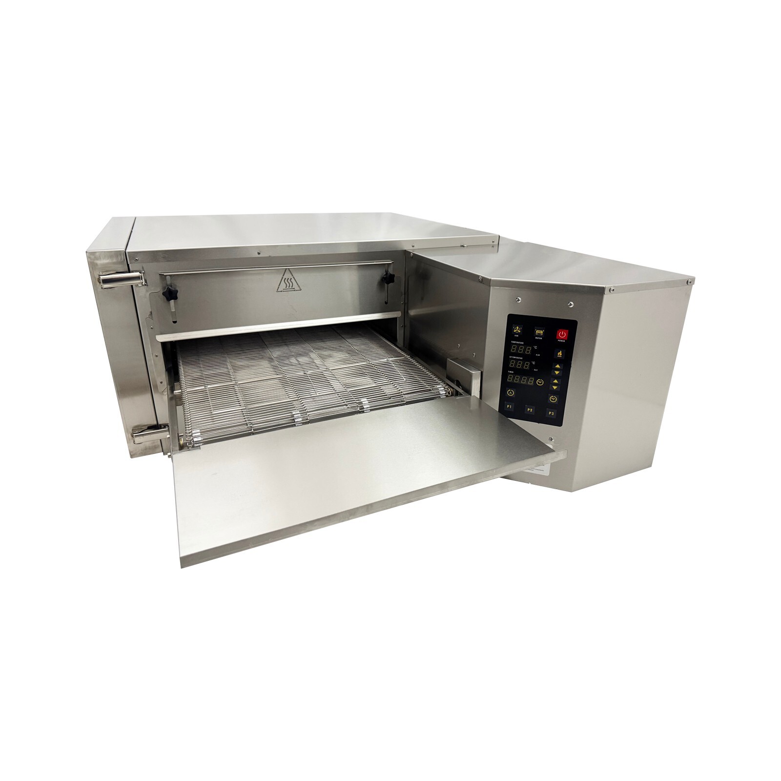 220V 3PH Commercial Chain Electric Heating Pizza Oven Hot air Oven 18 Inch 9KW