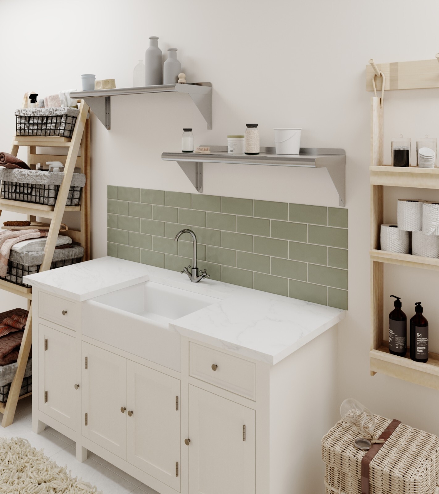 OPEN BOX: 10″ x 30″ Metal Shelf | Stainless Steel Wall Mount Floating Shelving