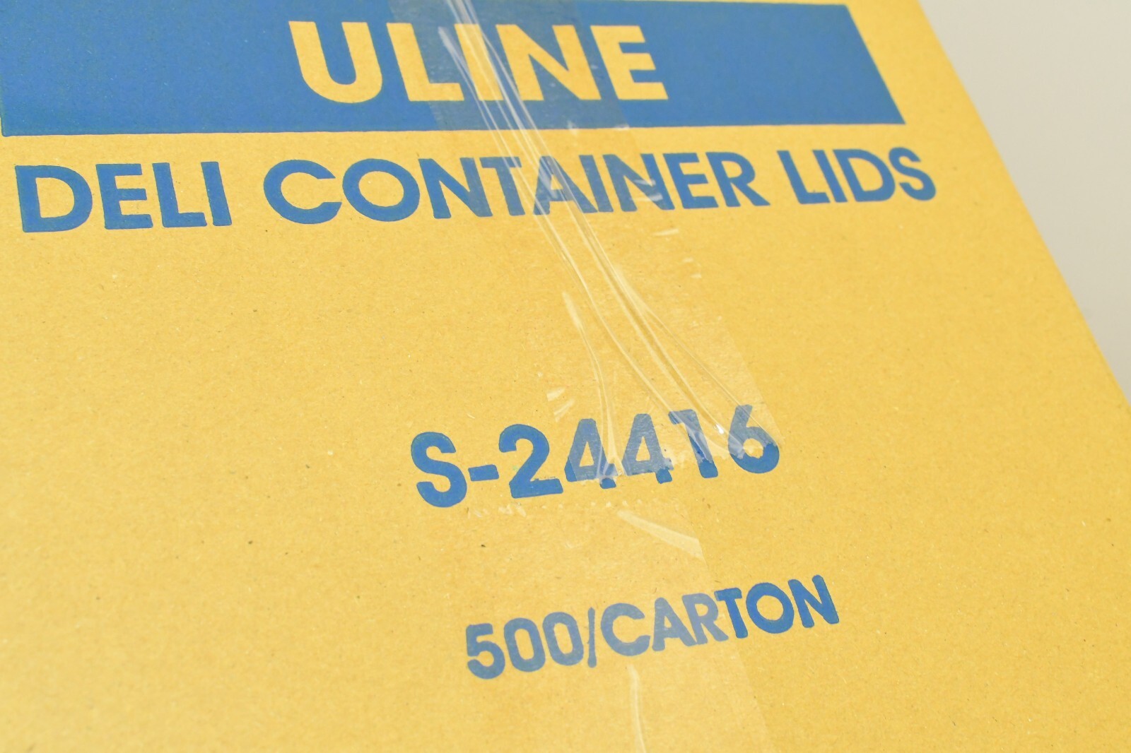(Case of 500) ULINE S-24416 Polypropylene Lid for Deli Containers Clear Plastic