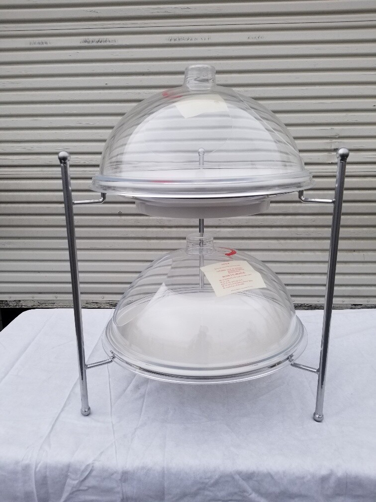Cal-Mil S1603 Display Stand with the Dome & trays. 18x18x19 Stand