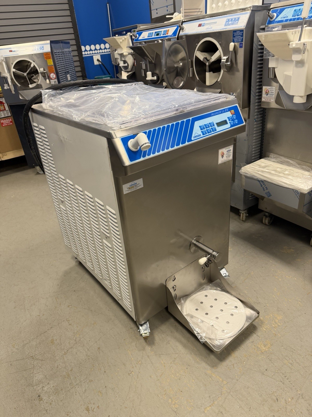 Carpigiani Pasteurizer Pastomaster 120 RTX Gelato Ice Cream 3 phase Water Cooled