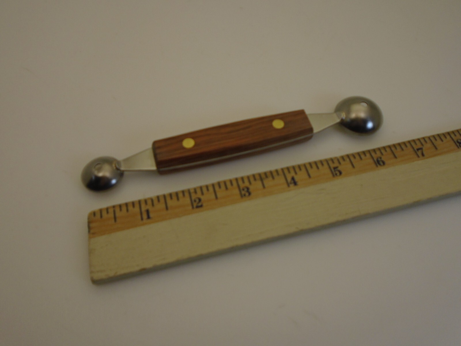Dexter USA Parisian Cutter Melon Baller S42 Stainless Full Tang Wood Handle